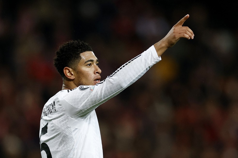 Jude Bellingham é um dos destaques do Real Madrid — Foto: REUTERS/Gonzalo Fuentes