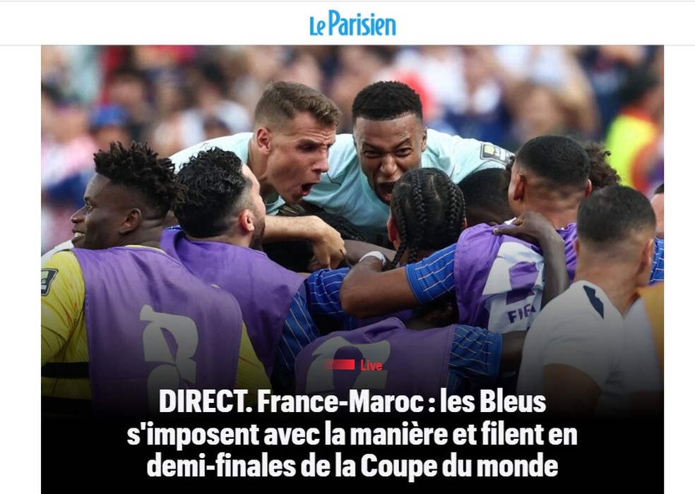 Le Parisien (França) — Foto: Reprodução